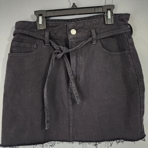 Womens Pacsun black denim skirt size 27